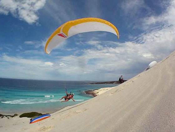 Parapente sur la grande dune